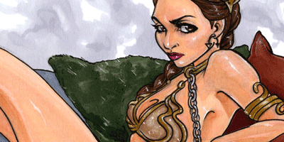 Star Wars Slave Leia Fan Art