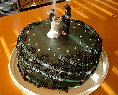 Flickr user marijoki made this Lord of the Ringsinspired cake 