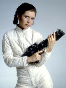 Leia, as played by Carrie Fisher