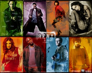 The main cast of the movie RENT.