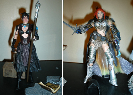 Custom-made from other action figures as well as his own sculpting, 