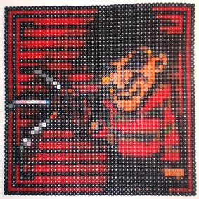 Perler, Office, Freddy Krueger Pixel Art Magnet