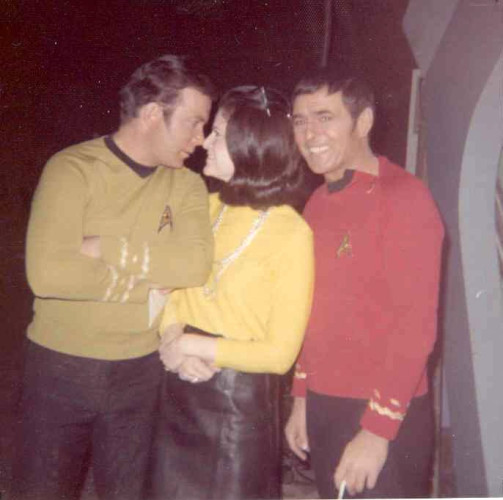 Joan Winston on the set of Star Trek, 1968